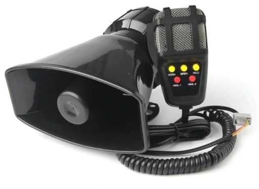 Syrena alarm megafon 7 tonowa 100W policyjna MOCNA