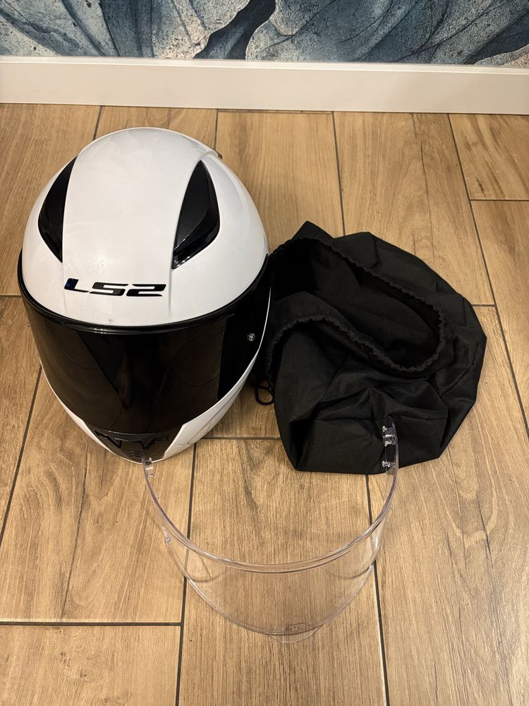 Kask LS2 XL nowa wyściółka czarna szyba