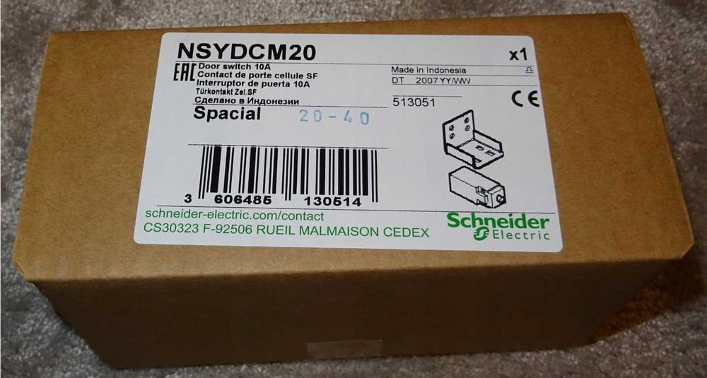 NSYDCM20 - S-E Spacial Wyłącznik drzwiowy SF przyłącze M20 10A 500V
