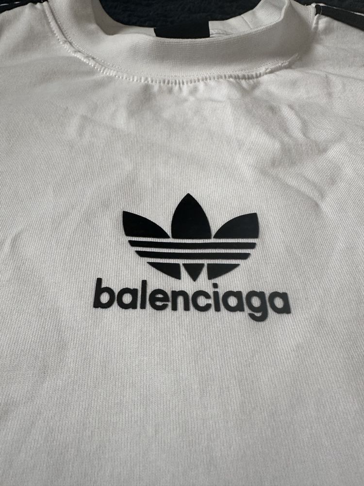 лонгслив BALENCIAGA x Adidas , баленсиага не ветмо рафсимонс риковенс