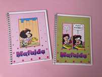 Cadernos Escolares da Mafalda Quino Ambar Anos 80