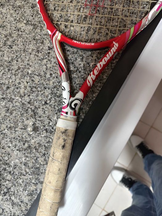 Raquete tecnifibre rebound razoável estado