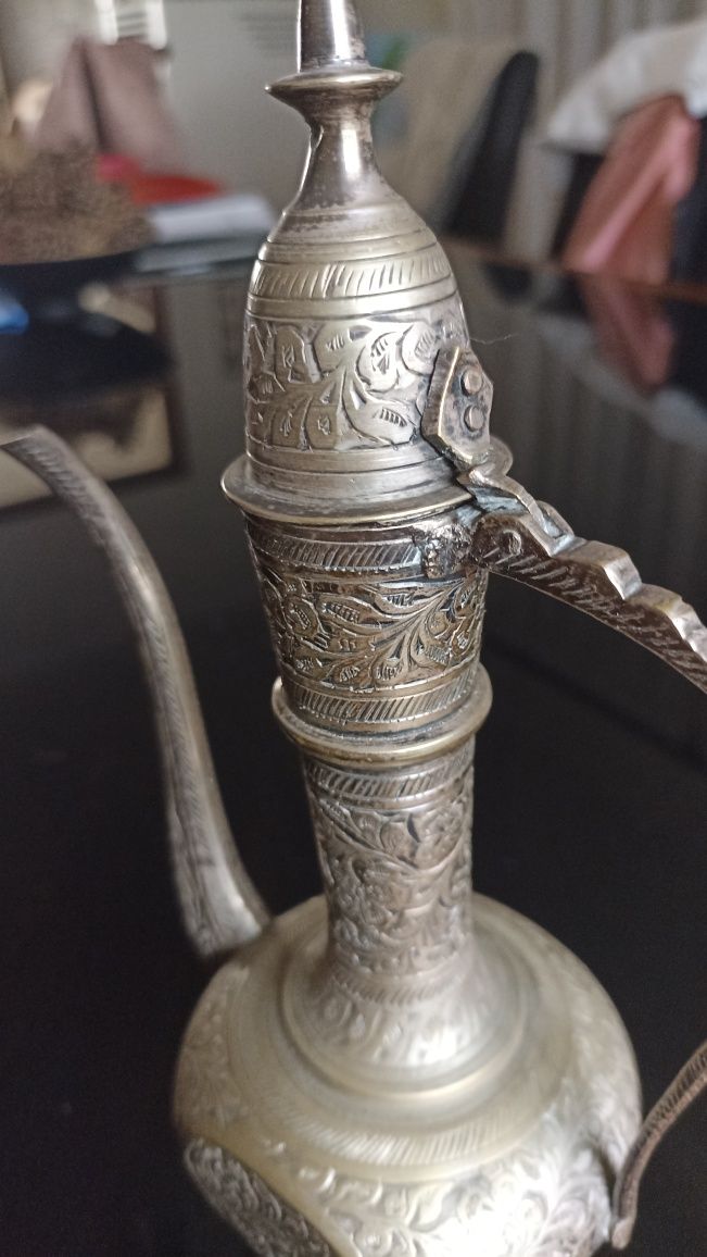 Bule indiano em Prata decorativo