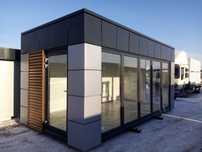Pawilon handlowy biuro kiosk wystawowy showroom palarnia 6x3m