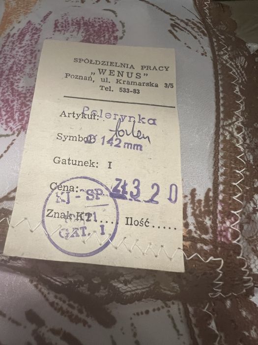 peleryna fryzjerska retro lata 80