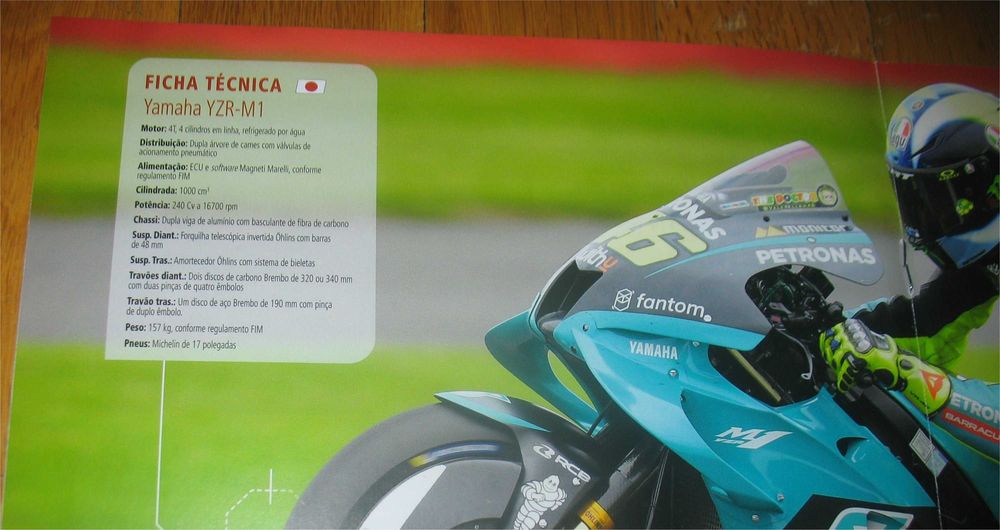 Poster - Yamaha YZR-M1 - MotoGP 2021 - Valentino Rossi