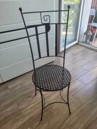 Krzesło metalowe czarne