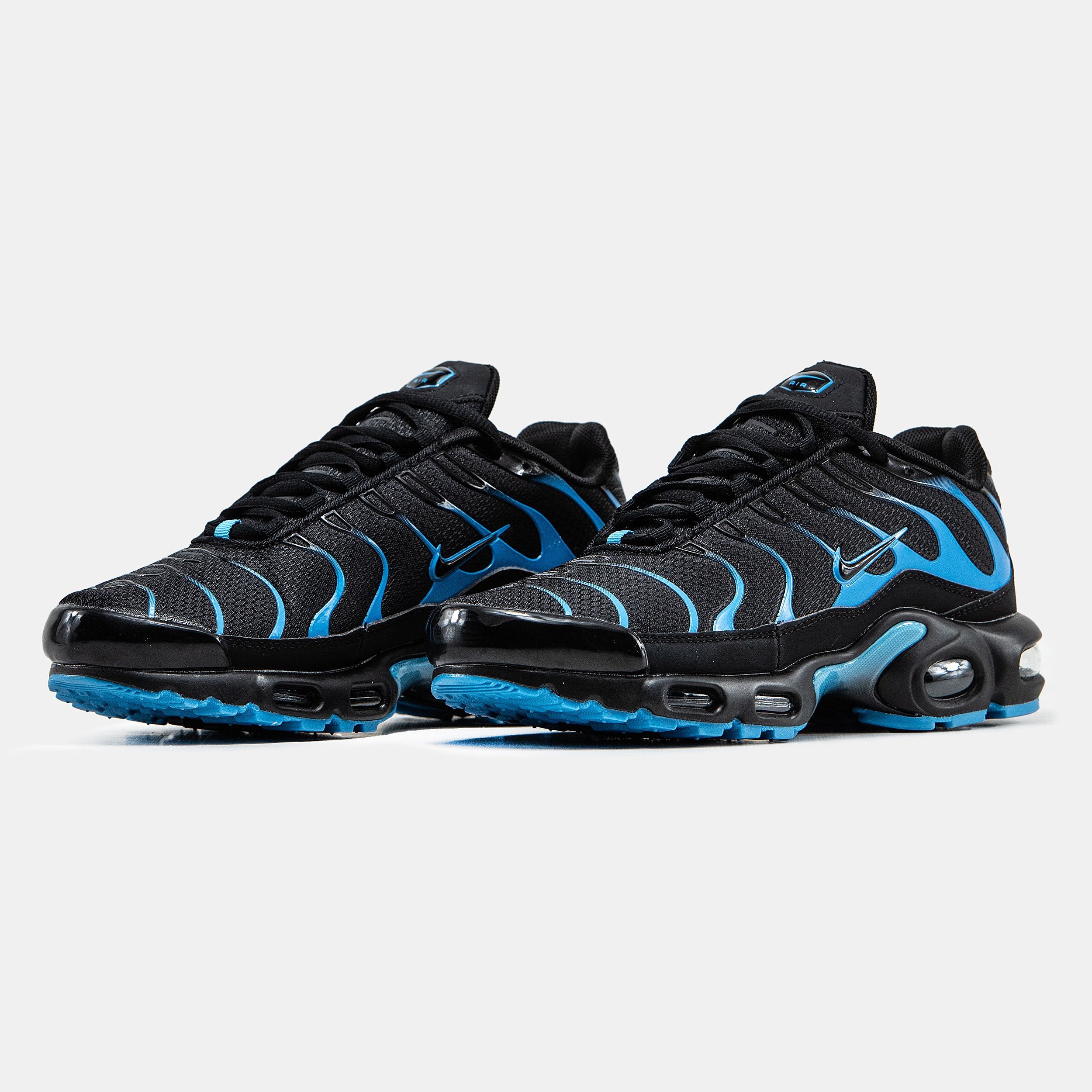 Мужские кроссовки Nike Air Max Tn Plus black&blue. Размеры 40-46