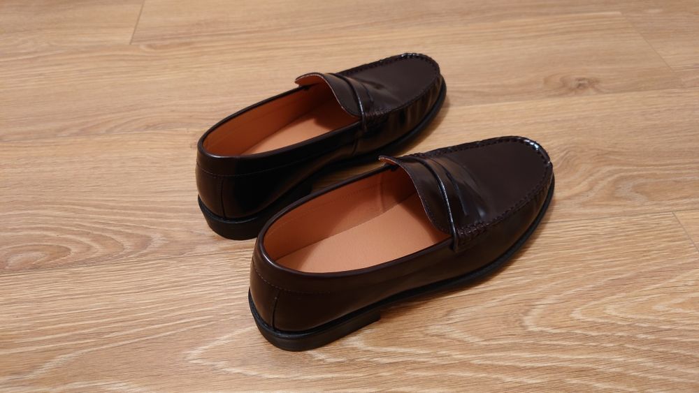 Jak nowe!! Męskie skórzane mokasyny Mango, Rozmiar 40