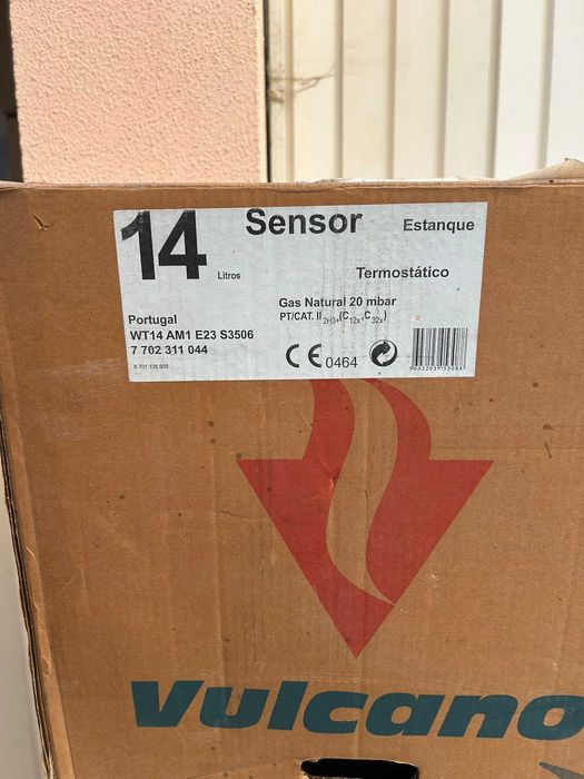 Esquentador Vulcano Sensor 14L Estanque (Termostático) - NOVO