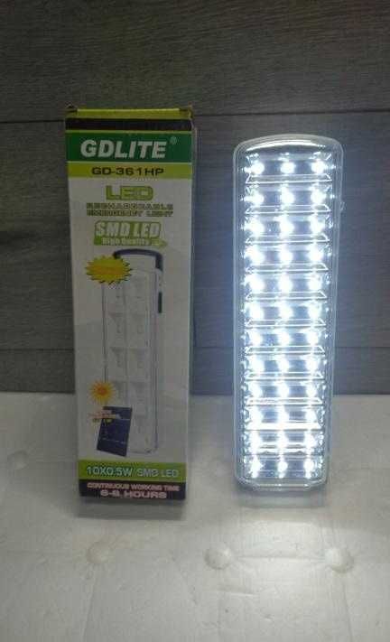 LED Лампа аккумуляторная Ліхтар акумуляторний  36 LED GDLite GD-361HP