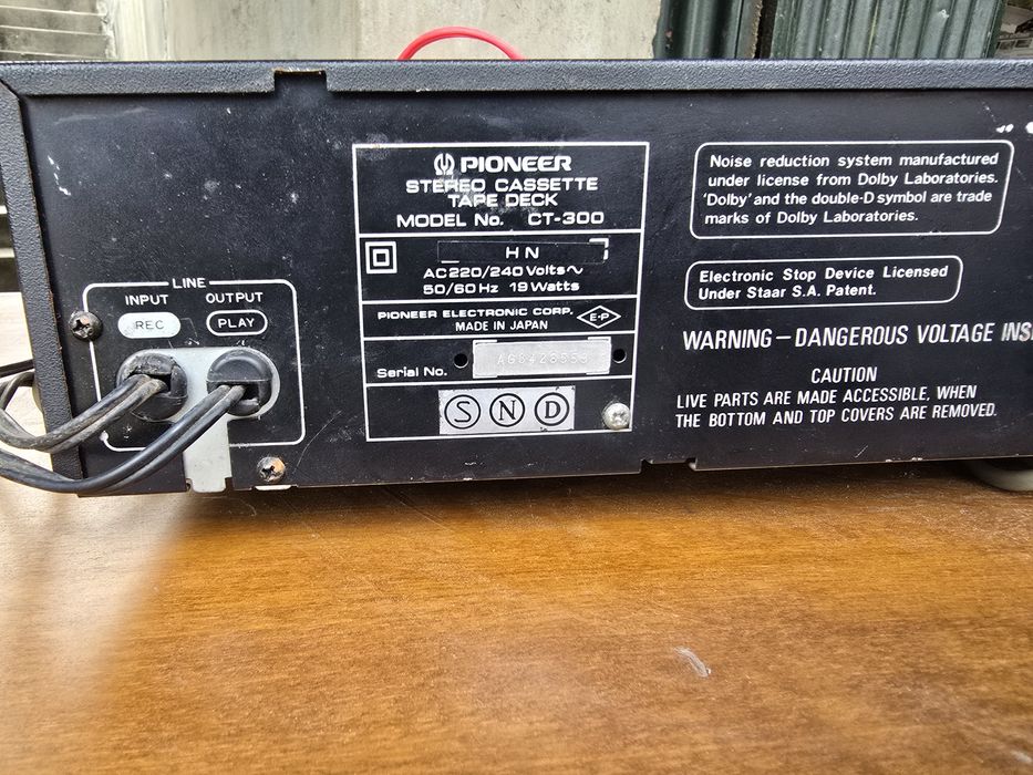 (raro) "Deck K7" Pioneer CT-300