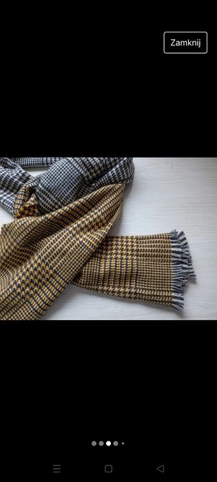 Szal damski krata pepitka Orsay