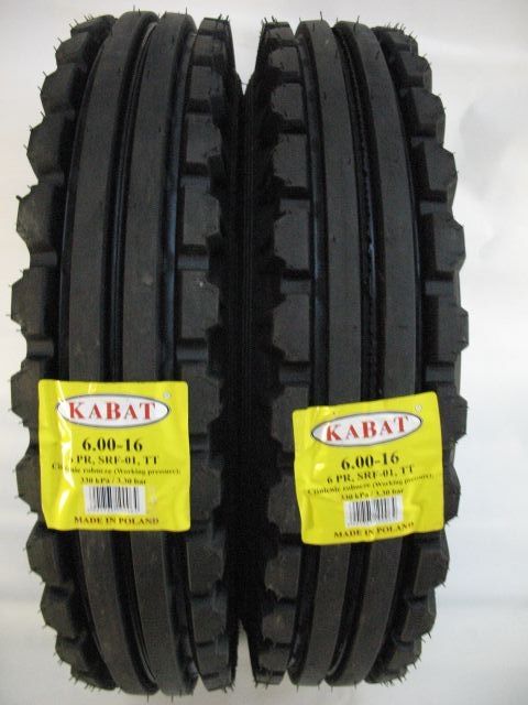 2 x 6.00 - 16 KABAT nowe opony przód URSUS C330 C360 T25 6,00, 600 16