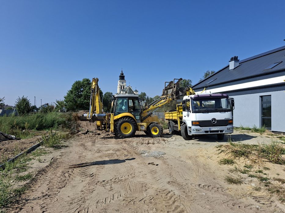 Usługi Koparko - Ładowarka, Minikoparka, Wyburzenia, Transport HDS