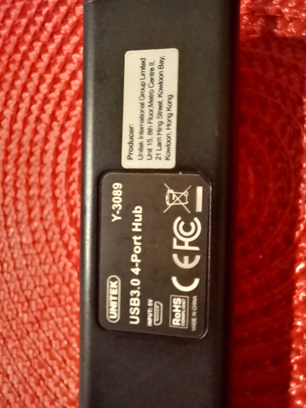 Hub USB 4x3.0 Unitek Y-3089
