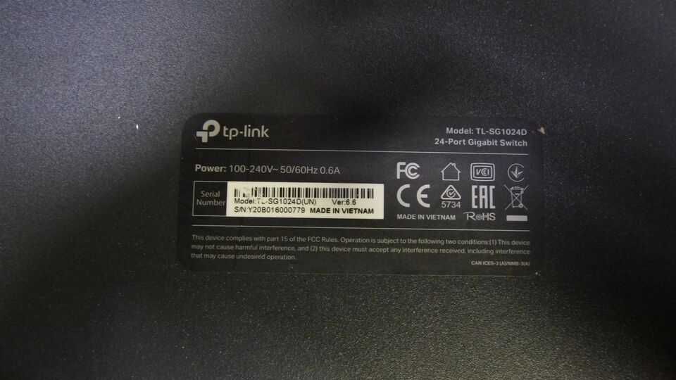 Коммутатор гигабитный TP-Link TL-SG1024D New