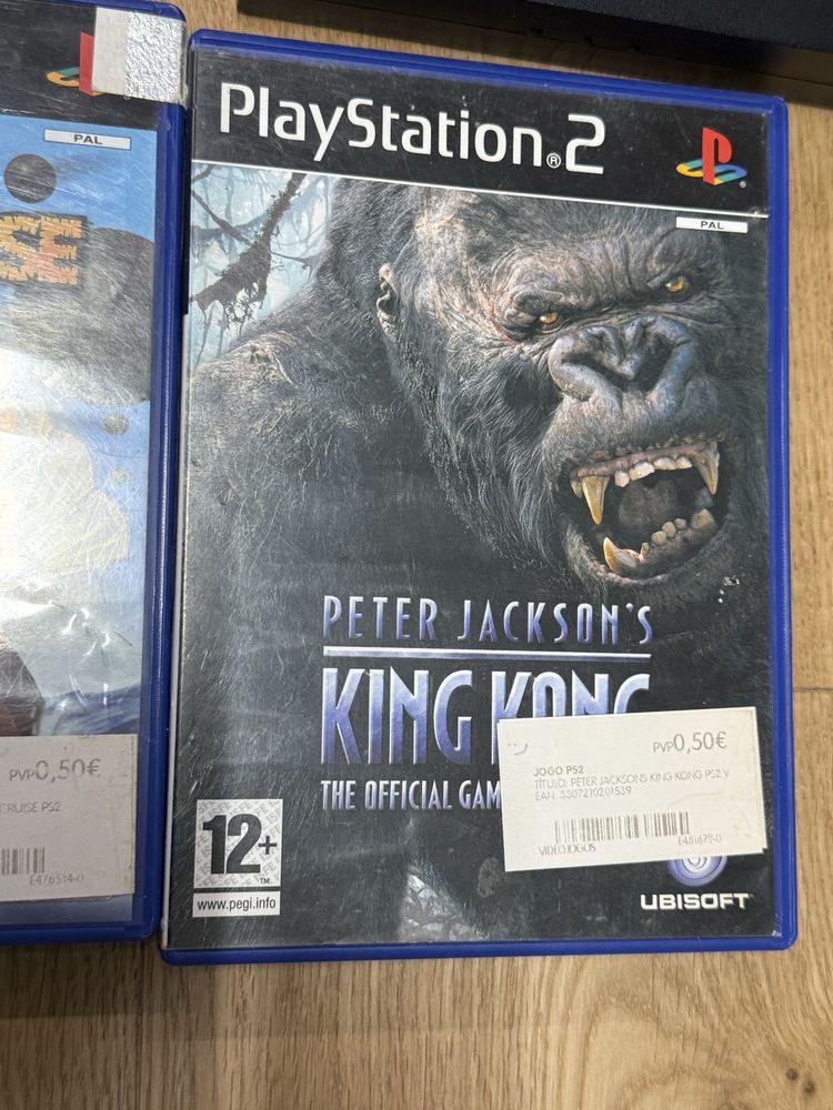 Playstation 2 com jogos, comando e cartao de memoria