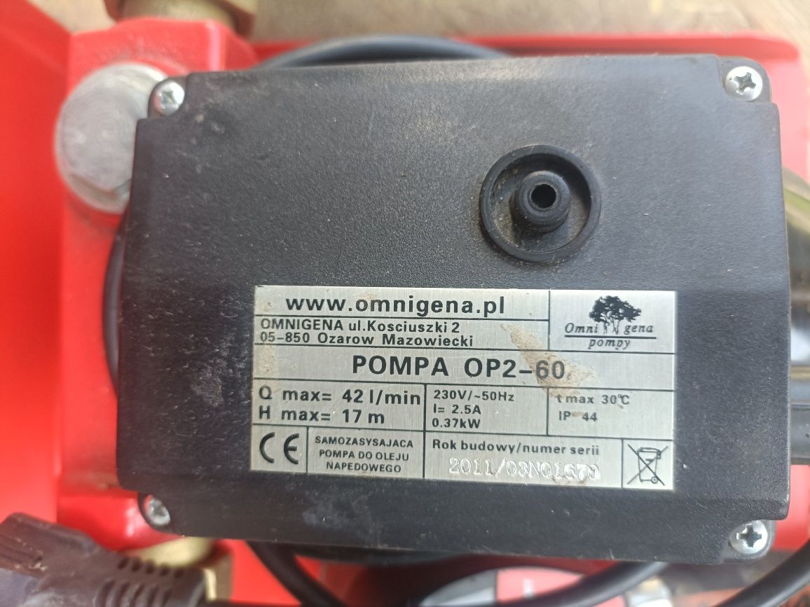 Pompa do paliwa + węże + nowy filtr