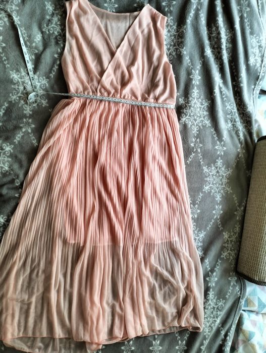 Koralowa sukienka, ciążowa, do karmienia, sesja zdjęciowa, wesele,