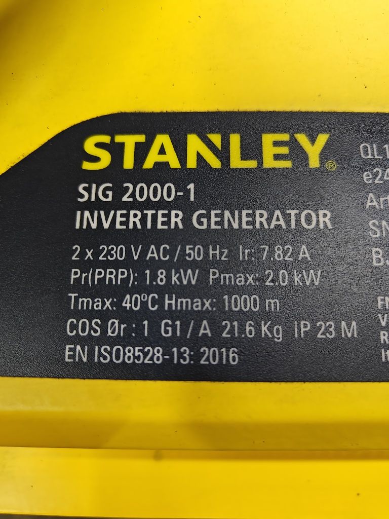 Agregat prądotwórczy Inverter Stanley SIG2000-1