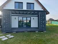 Pergola drewniana ogrodowa zadaszenie tarasu taras 6x3