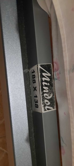Cama em ferro de casal com estrado e Colchão
