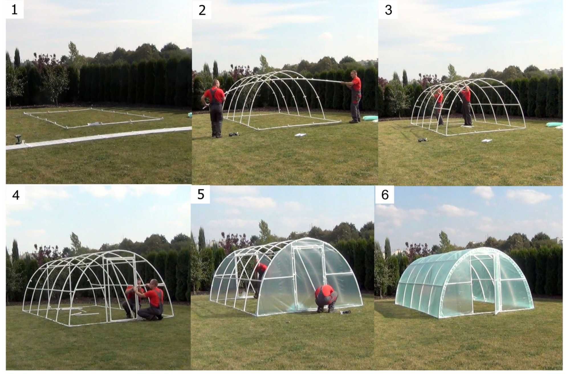 Tunel Foliowy Ogrodowy Szklarnia 6x3m