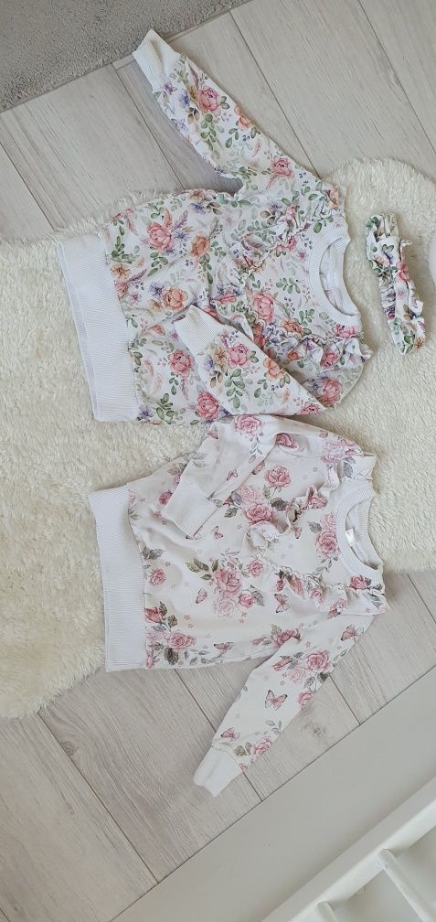 Dwie bluzy haydi dla dziewczynki 80