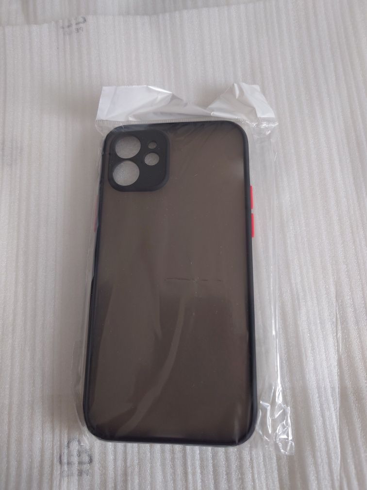 Etui do iPhone 12 półprzezroczyste ciemne Plecki Case Nowe
