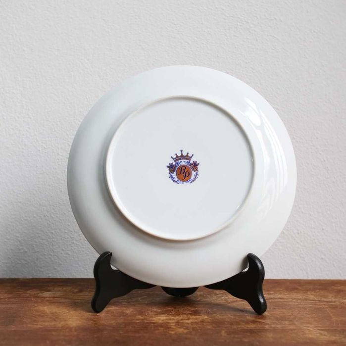 Prato em cerâmica Royal Palace com decoração floral