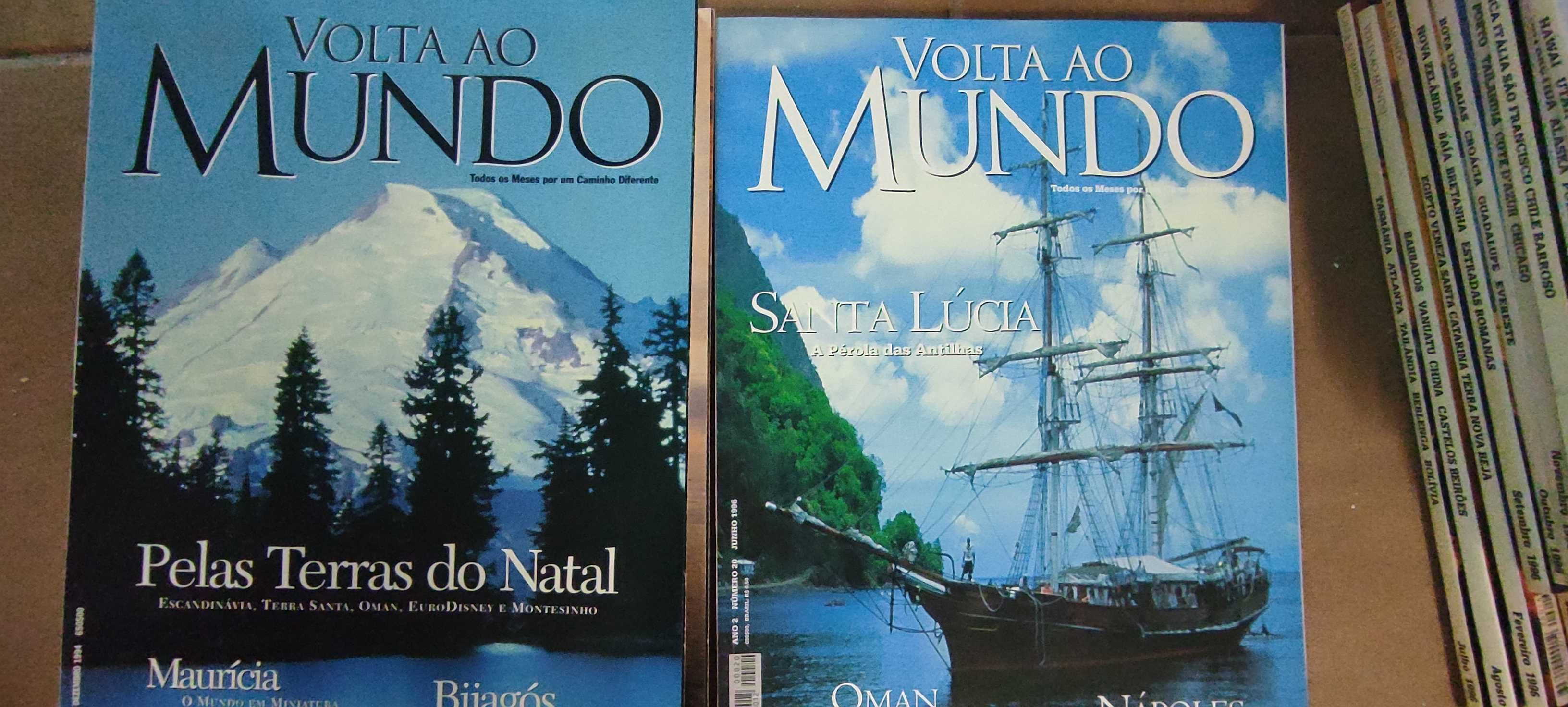 70 Revistas Volta ao Mundo.Bom estado.Anos 95, 96, 97, 98, 99, 00 e 01