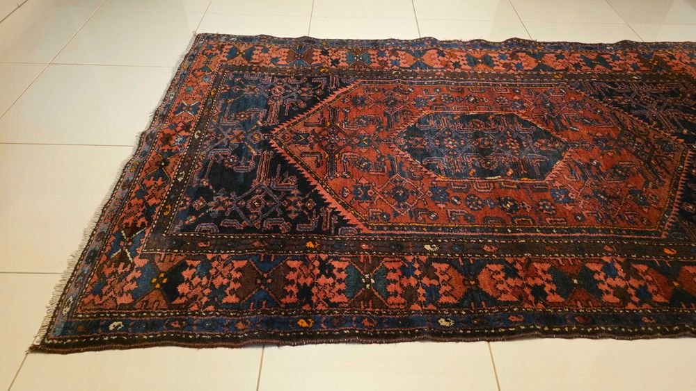 Stary perski dywan wełniany Hamadan 134/208
