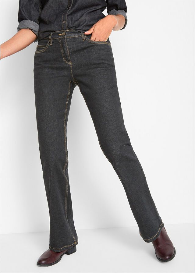 B.P.C czarne jeansy typu bootcut 36.