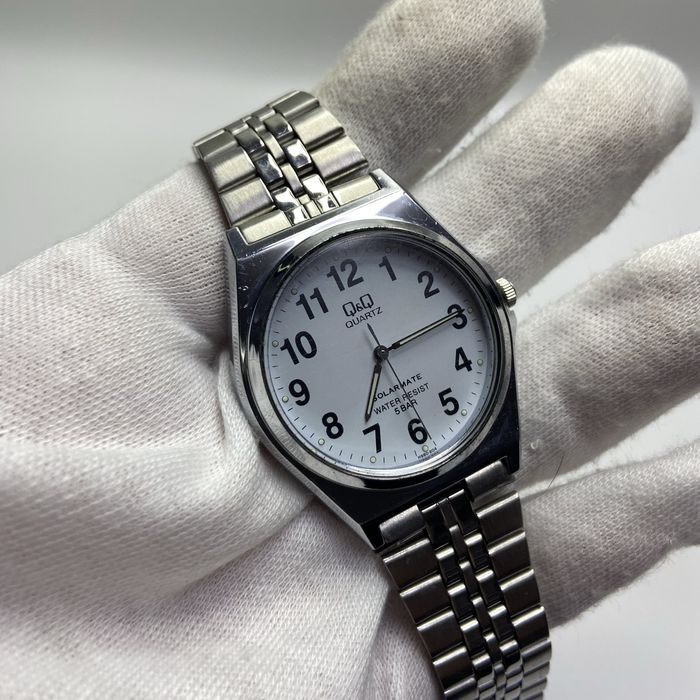 175 Годинник часы Citizen Q&Q EL31 срібрясті оригінал