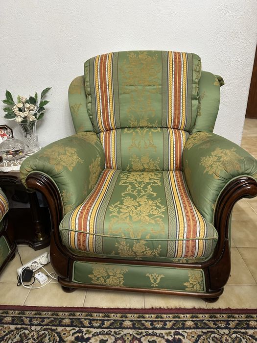 Sofá vintage + 2 poltronas