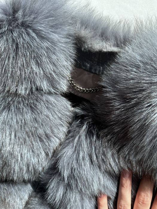 Жилет песець та шкіра