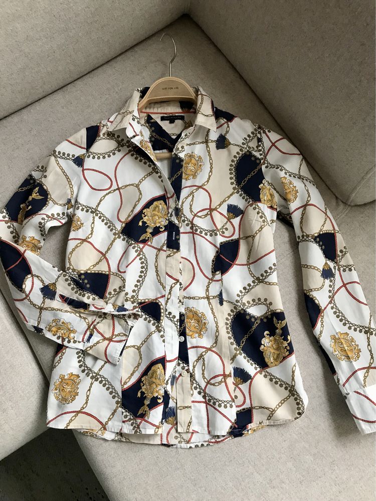 Koszula damska taliowana Tommy Hilfiger jeździecka S 4