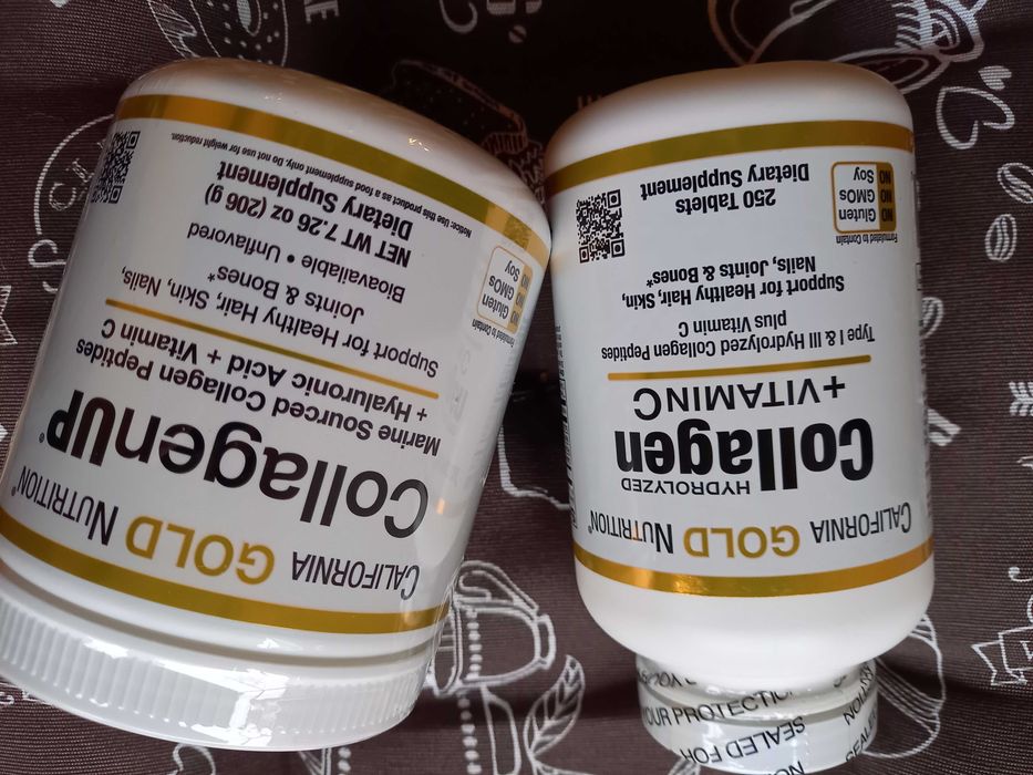 Коллаген гиалуронова вітамін С collagen California Gold колаген