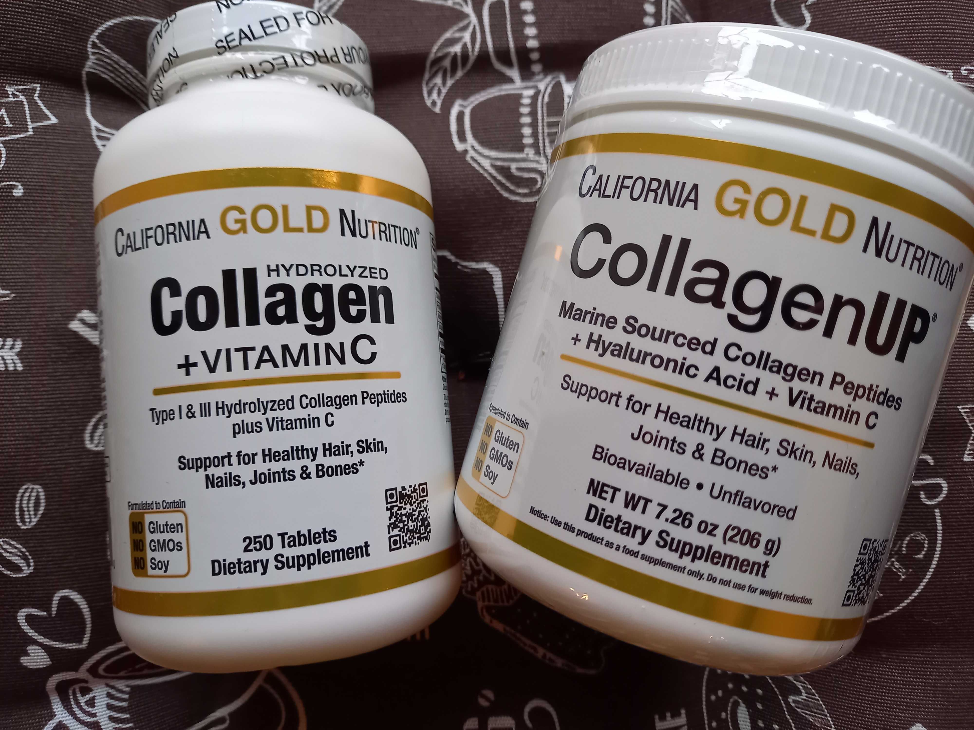 Коллаген гиалуронова вітамін С collagen California Gold колаген