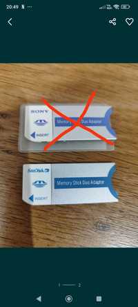 Memory Stick Duo M2 Adapter SanDisc