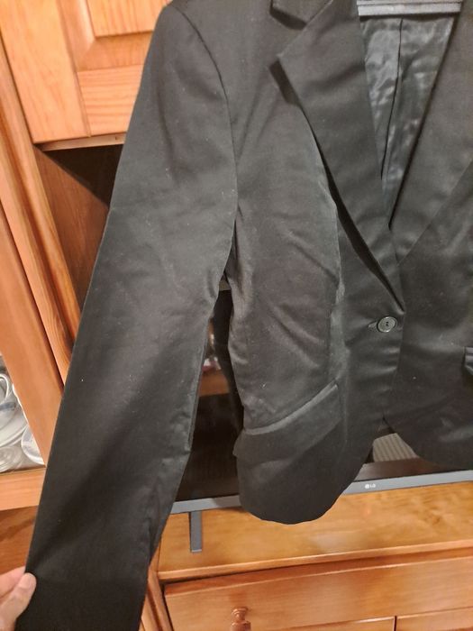 Blazer preto zara mulher