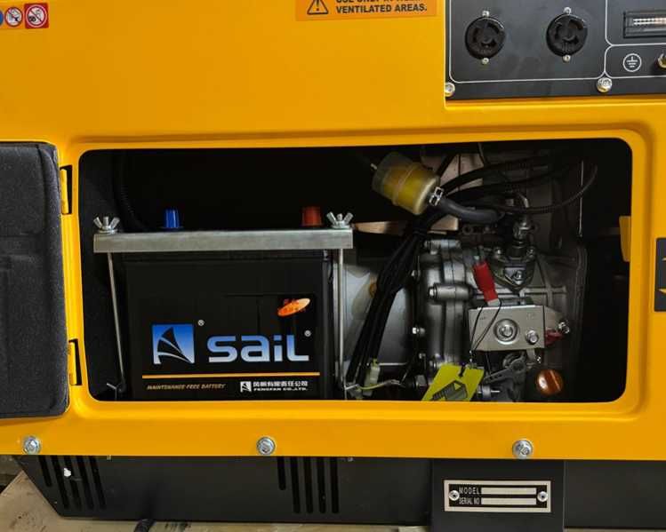 дизельный генератор кipor 7000 в кожухе с медной обмоткой стартер