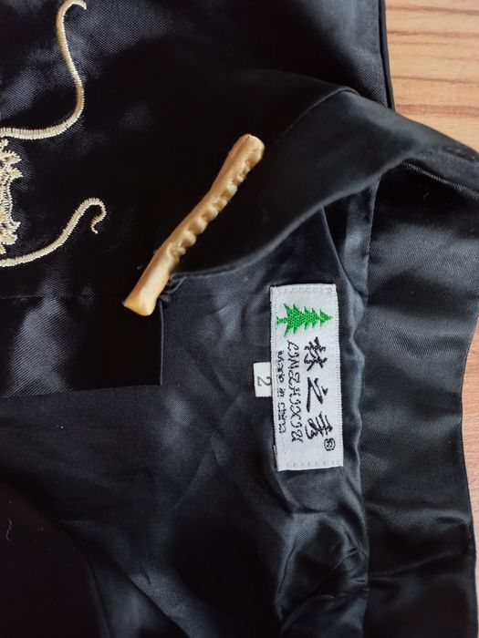 Strój Karnawałowy kimono dziecięce czarne