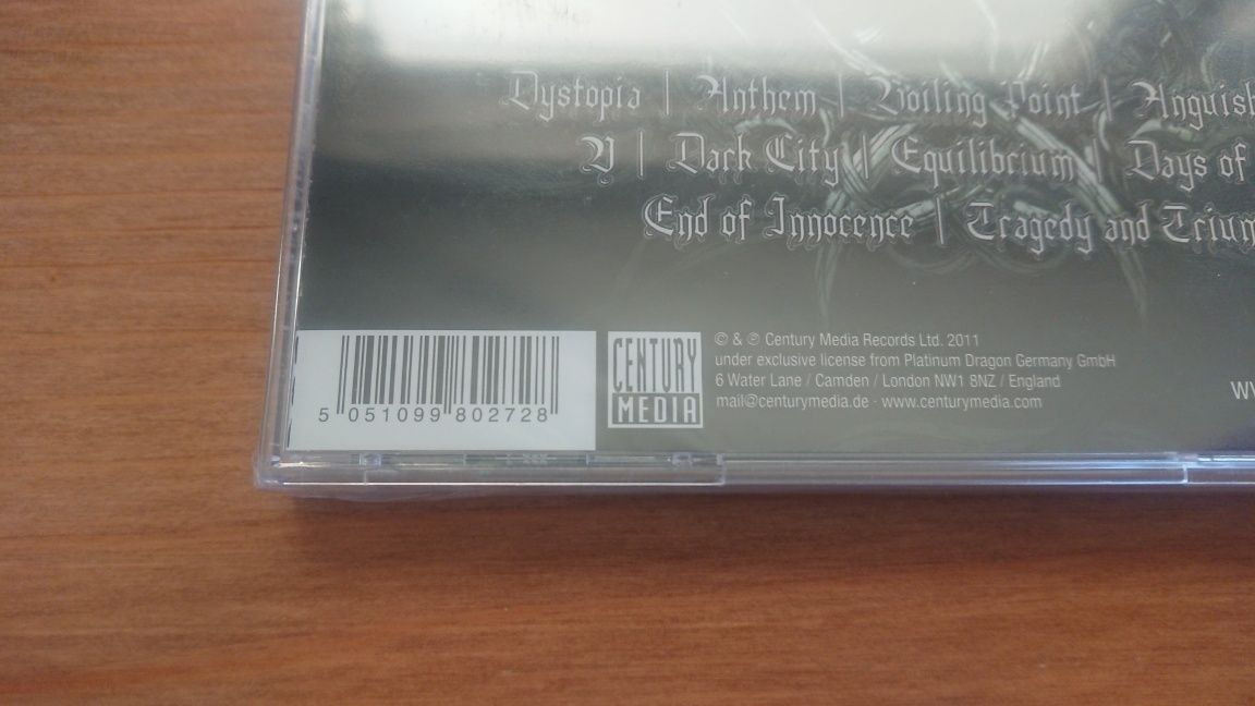 Iced Earth Dystopia CD *NOWA* 2011 Jewelcase Folia Download Card DE