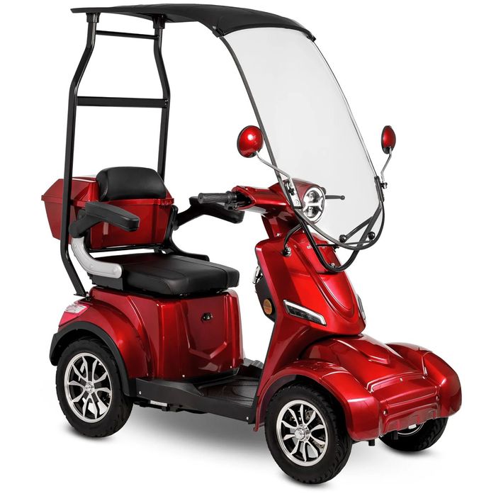 Skuter czterokołowy z dachem eVoyager elektryczny dla inwalidy seniora