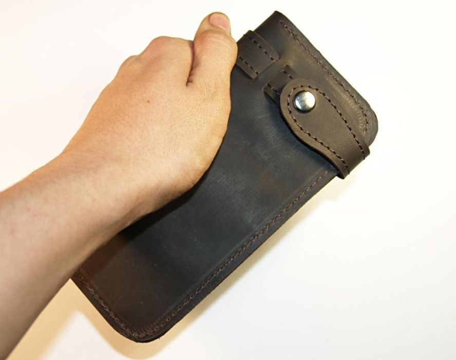 Кожаный кошелек ручной работы (Унисекс). Натуральная кожа