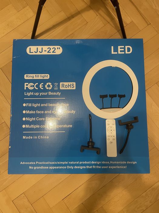 Професійна кільцева лампа LJJ-22 56 см 70w з штативом 2.1метр