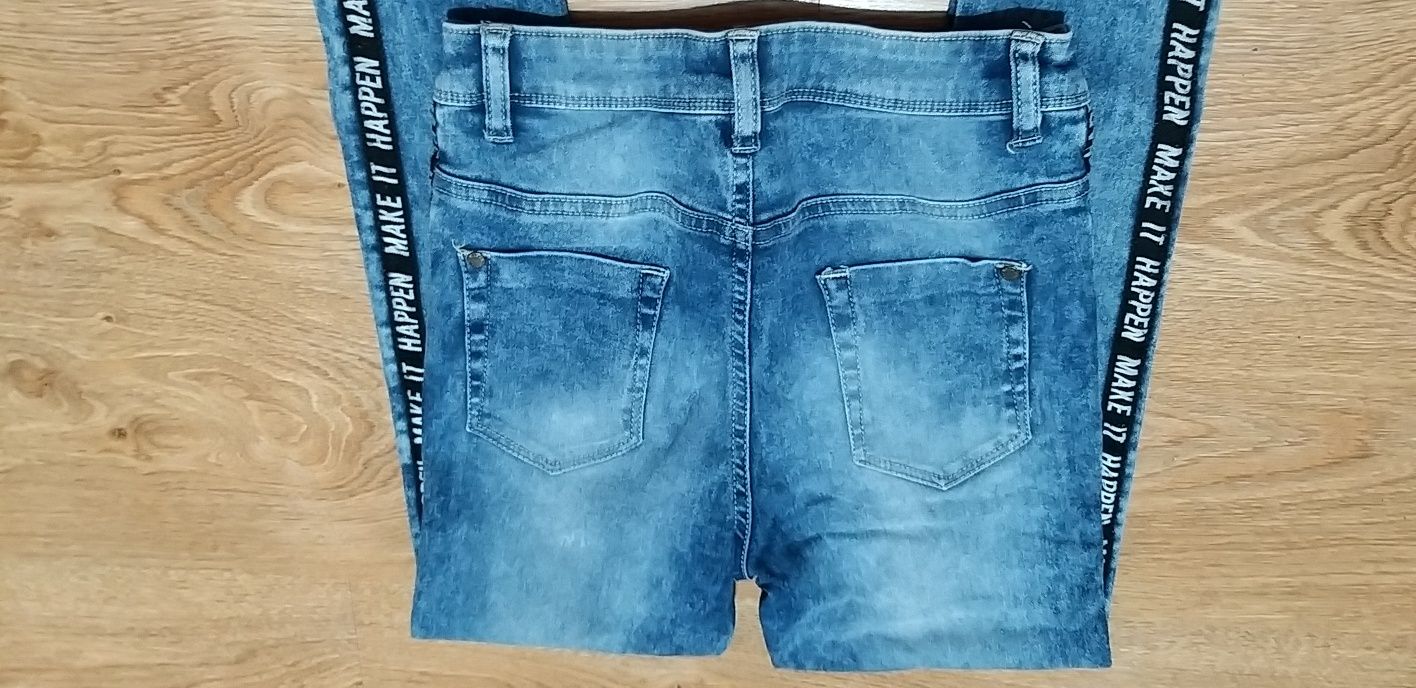 Spodnie jeansy rurki 158.