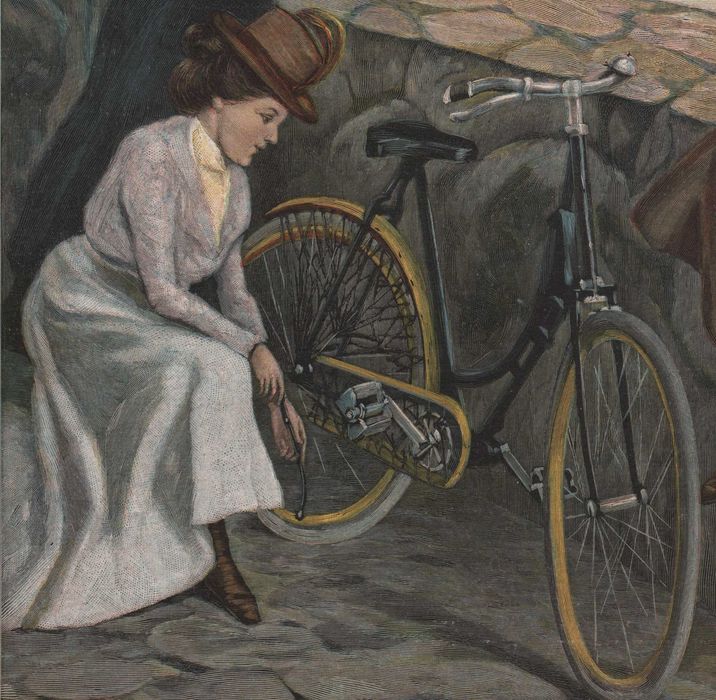 Edel: Świnoujście. Kolorowy drzeworyt ilustracyjny 1898 r. oryginał